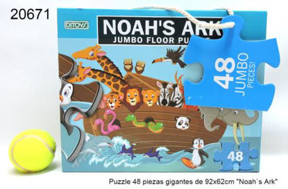 Imagen de PUZZLE PIEZAS GIGANTES  DE 92 CM X 62 CM  48 PIEZAS.NOAHS ARK 3.26